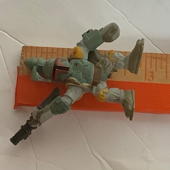 Vtg Star Wars Galactic Heroes Boba Fett Action Figure 2004 Hasbro 2.75" - Picture 6 of 6